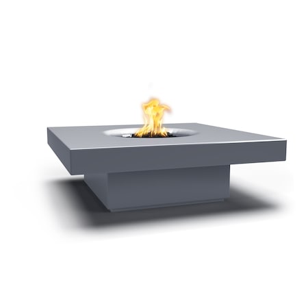 The Outdoor Plus Balboa 48 Concrete Fire Pit - 110V Plug & Play Electronic Ignition - Gray - Liquid Propane OPT-BAL48EKIT-GRY-LP